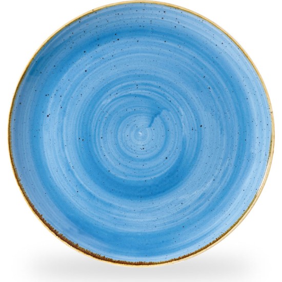 Churchill Stonecast Cornflower Blue Round Evolve Plate 12