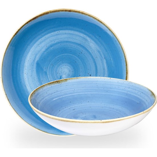 Churchill Stonecast Cornflower Blue Coupe Bowl 7.25