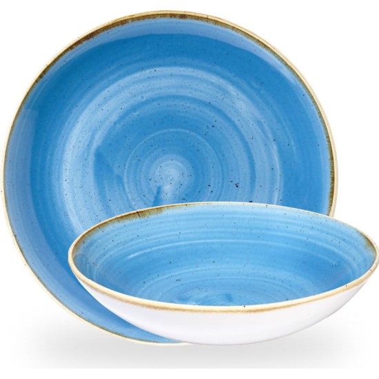 Churchill Stonecast Cornflower Blue Coupe Bowl 9.75