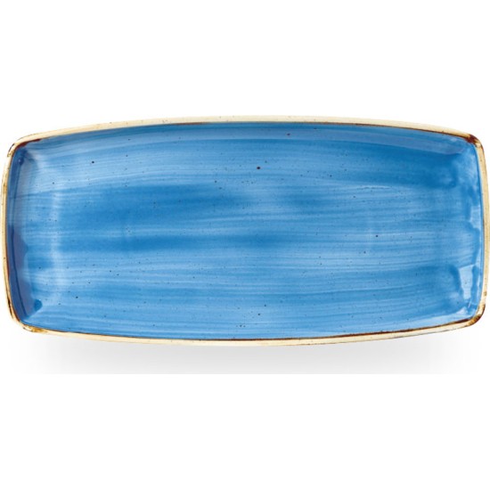 Churchill Stonecast Cornflower Blue Oblong Plate 11.75