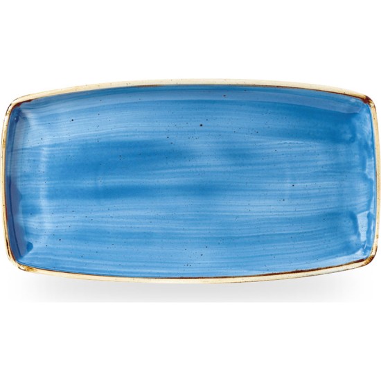 Churchill Stonecast Cornflower Blue Oblong Plate 13 1/2