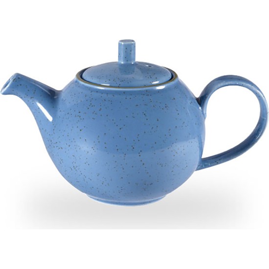 Churchill Stonecast Cornflower Blue Beverage Pot 15Oz(Pack of 4) Restaurant Supply Images