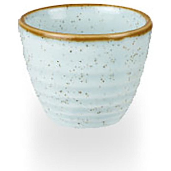 Churchill Stonecast Duck Egg Ripple Dipper Pot 2Oz(Pack of 12) Event Supply Images