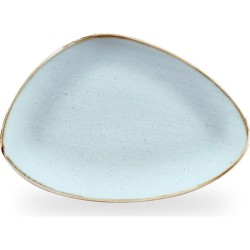 Churchill Stonecast Duck Egg Triangle Chefs Plate 12