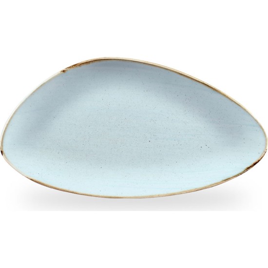 Churchill Stonecast Duck Egg Triangle Chefs Plate 13 3/4