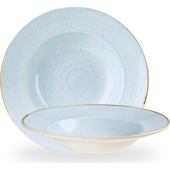 Churchill Stonecast Duck Egg Profile Wide Rim Bowl Large 10.90