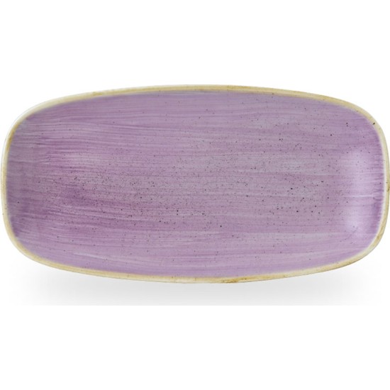 Churchill Stonecast Lavender Chefs Oblong Plate 11 3/4X6
