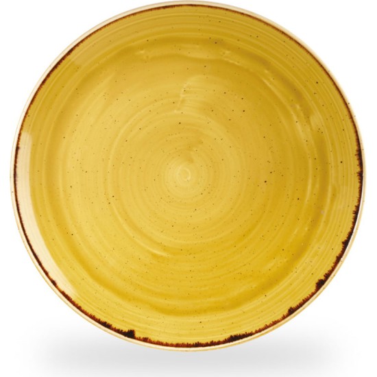 Churchill Stonecast Mustard Evolve Coupe Plate 11.25