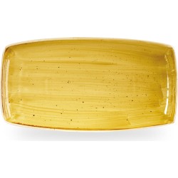Churchill Stonecast Mustard Oblong Plate 13 1/2