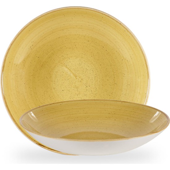 Churchill Stonecast Mustard Coupe Large Bowl 12
