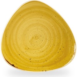 Churchill Stonecast Mustard Lotus Plate 10 1/2