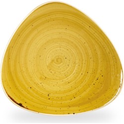Churchill Stonecast Mustard Lotus Plate 12