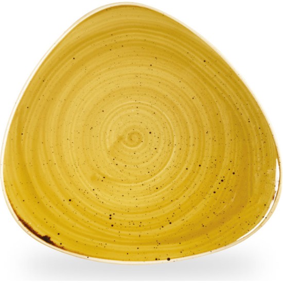 Churchill Stonecast Mustard Lotus Plate 12