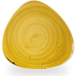 Churchill Stonecast Mustard Lotus Plate 7