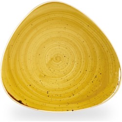 Churchill Stonecast Mustard Lotus Plate 9