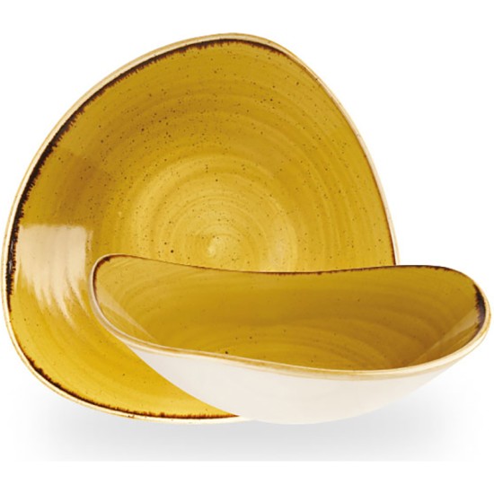 Churchill Stonecast Mustard Lotus Bowl 7.25