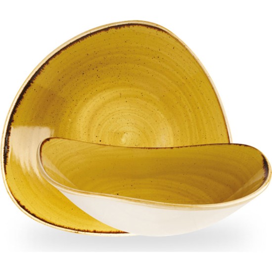 Churchill Stonecast Mustard Lotus Bowl 9