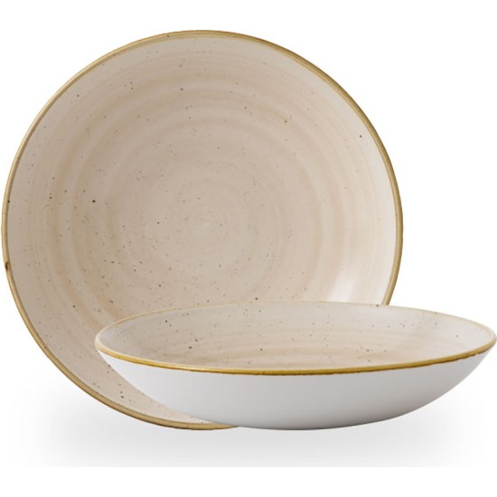Churchill Stonecast Nutmeg Cream Evolve Coupe Bowl 7.25