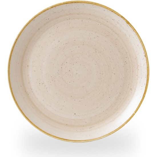 Churchill Stonecast Nutmeg Cream Evolve Coupe Plate 6.5