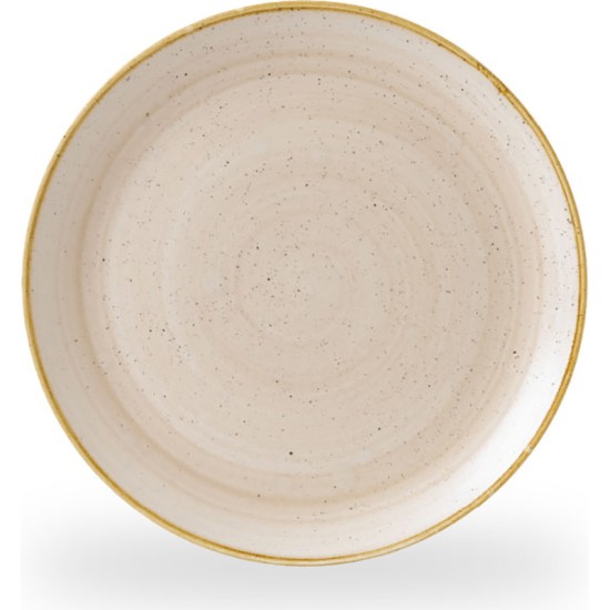 Churchill Stonecast Nutmeg Cream Evolve Coupe Plate 8.67