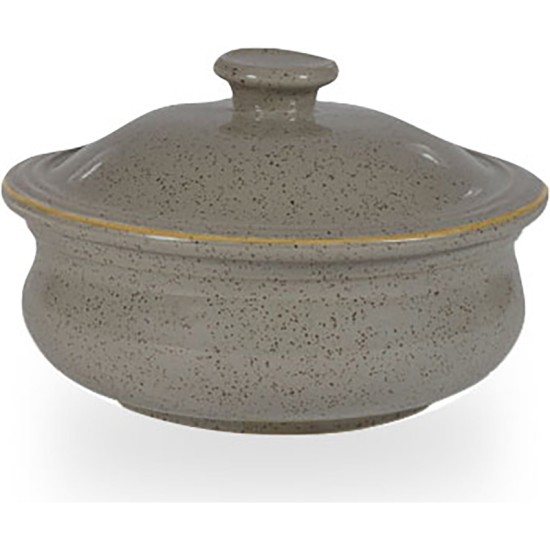 Churchill Stonecast Grey Lidded Stewpot 15Oz(Pack of 6) Restaurant Supply Images