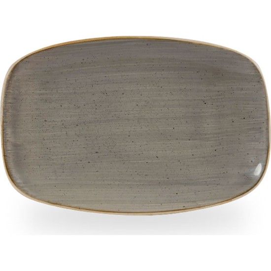 Churchill Stonecast Grey Chefs Oblong Plate 9.35