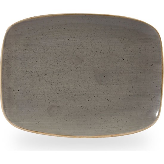 Churchill Stonecast Grey Chefs Oblong Plate 10.3