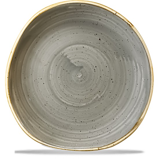 Churchill Stonecast Grey Round Trace Plate 7 1/4