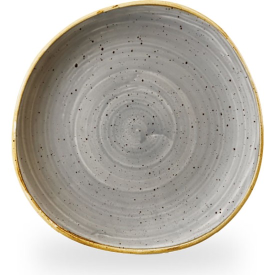 Churchill Stonecast Grey Round Trace Plate 8 1/4