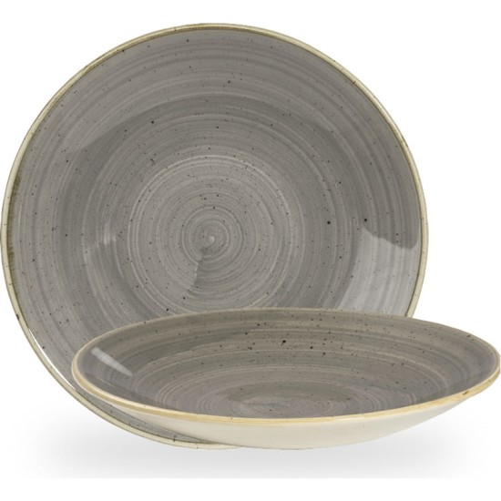 Churchill Stonecast Grey Deep Coupe Plate 9 2/5