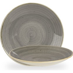 Churchill Stonecast Grey Deep Coupe Plate 11