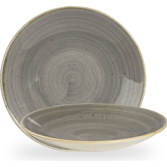 Churchill Stonecast Grey Deep Coupe Plate 11