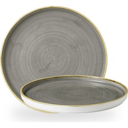Churchill Stonecast Grey Walled Plate 8.67
