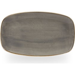 Churchill Stonecast Grey Oblong Chefs Plate 7 4/5 X 4 3/4