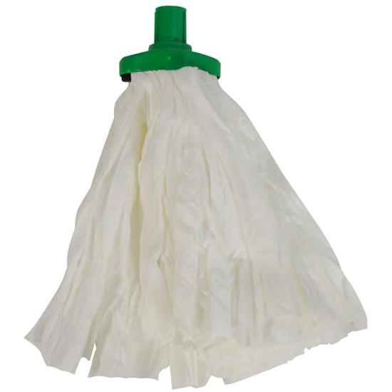 SYR Interchange Socket Mop Head Semi Disposable Midi Green(Pack of 50) Catering Supply Images