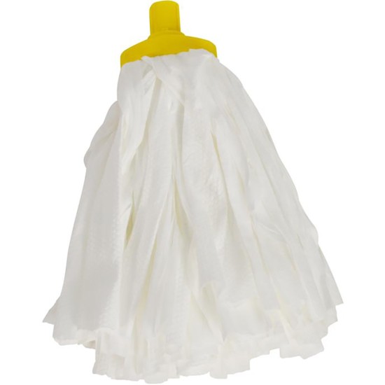 SYR Interchange Socket Mop Head Semi Disposable Midi Yellow(Pack of 50) Catering Supply Images