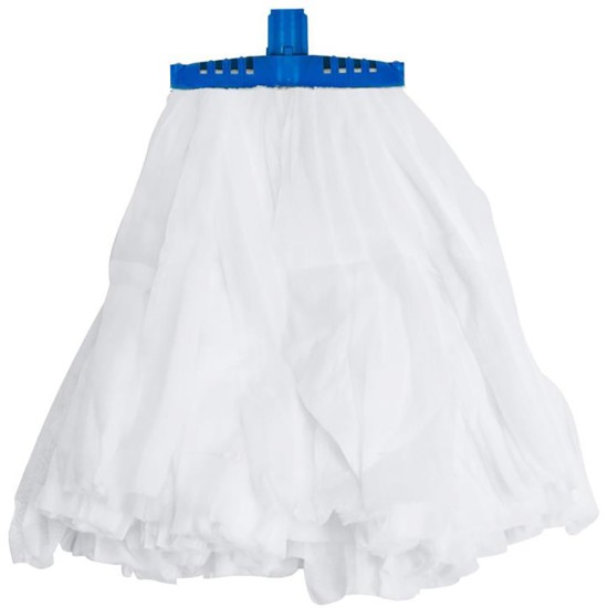SYR Syrsorb Interchange Kentucky Mop Head Semi Disposable Maxi Blue(Pack of 50) Restaurant Supply Images