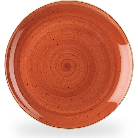 Churchill Stonecast Orange Evolve Coupe Plate 10.25