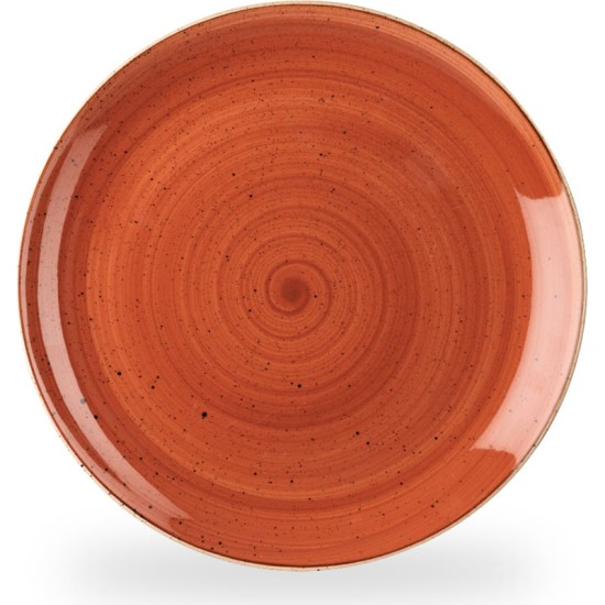 Churchill Stonecast Orange Evolve Coupe Plate 11.25