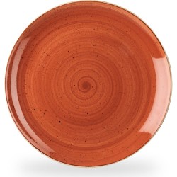 Churchill Stonecast Orange Coupe Evolve Plate 12
