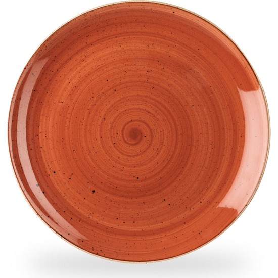 Churchill Stonecast Orange Coupe Evolve Plate 12