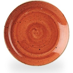 Churchill Stonecast Orange Evolve Coupe Plate 6.5