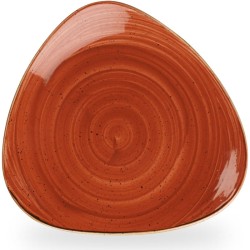 Churchill Stonecast Orange Lotus Plate 10