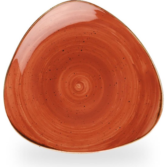 Churchill Stonecast Orange Lotus Plate 7