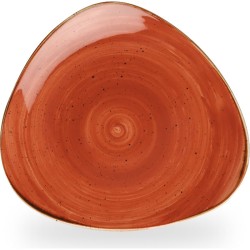 Churchill Stonecast Orange Lotus Plate 9
