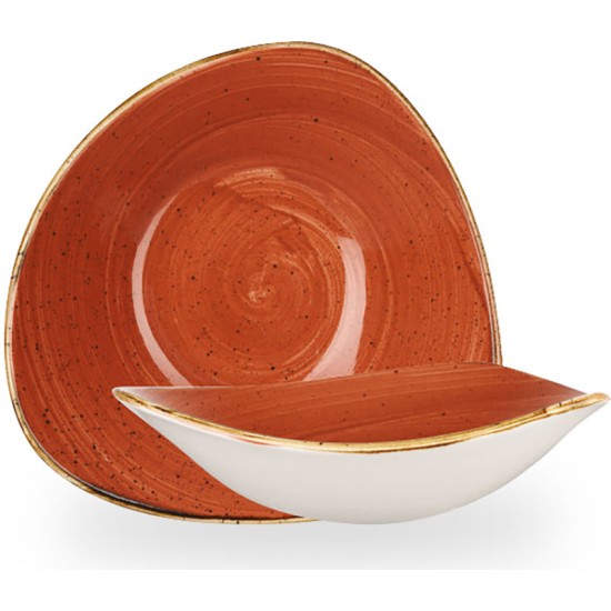 Churchill Stonecast Orange Lotus Bowl 7