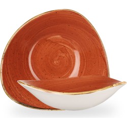 Churchill Stonecast Orange Lotus Bowl 9