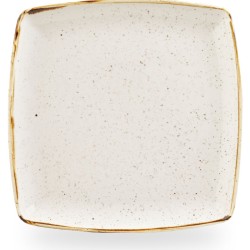 Churchill Stonecast Barley White Deep Square Plate 10.25