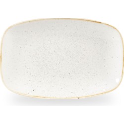 Churchill Stonecast Barley White Oblong Chefs Plate 12 X 7 4/5