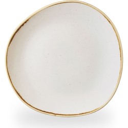 Churchill Stonecast Barley White Round Trace Plate 7 1/4